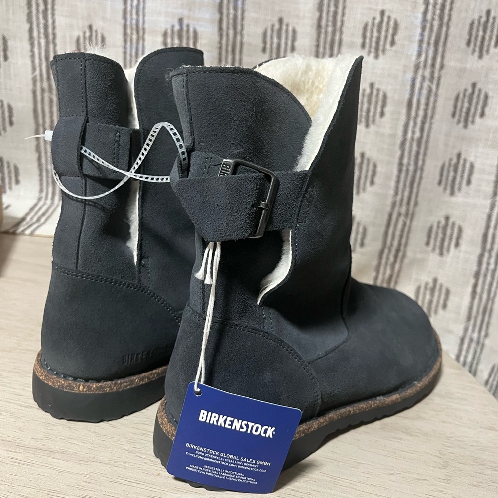 Birkenstock Graphite Boots with Shearling Lining